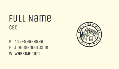 Roofing Maintenance Repair Business Card Image Preview