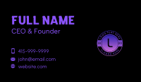 Techno Business Emblem Business Card Preview