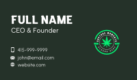 Weed Cannabis Leaf Business Card Image Preview