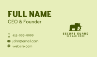 Green Elephant Mammoth Business Card Image Preview