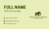Green Elephant Mammoth Business Card Image Preview