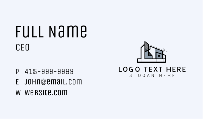 House Structure Architecture  Business Card Image Preview
