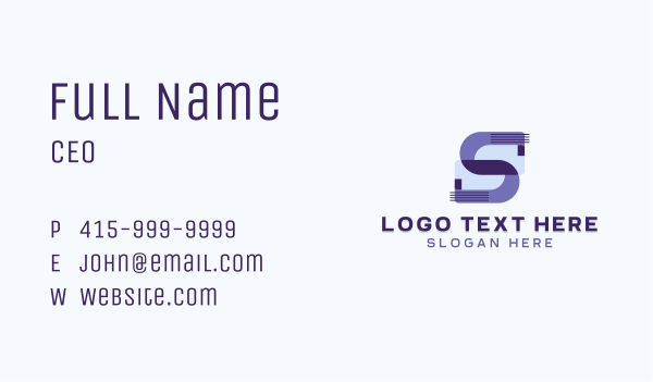 Software Programmer Letter S Business Card Design Image Preview