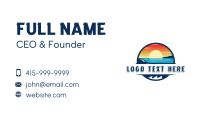 Beach Tropical Adventure Business Card Preview