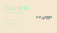 Cute Nursery Wordmark Business Card Image Preview