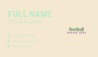 Cute Nursery Wordmark Business Card Image Preview