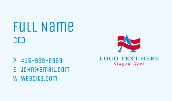 American Logistics Letter A Business Card Design Image Preview