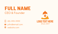 Orange Eye Bell Business Card Design