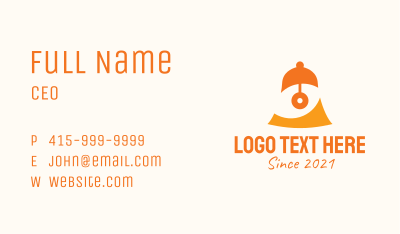 Orange Eye Bell Business Card Image Preview