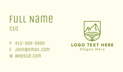 Nature Mountain Countryside  Business Card