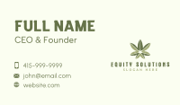 Green Herbal Marijuana Business Card Image Preview