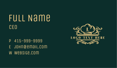 Gourmet Chef Restaurant Business Card Image Preview