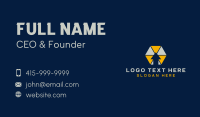 Arrow Tech Hexagon Business Card Design