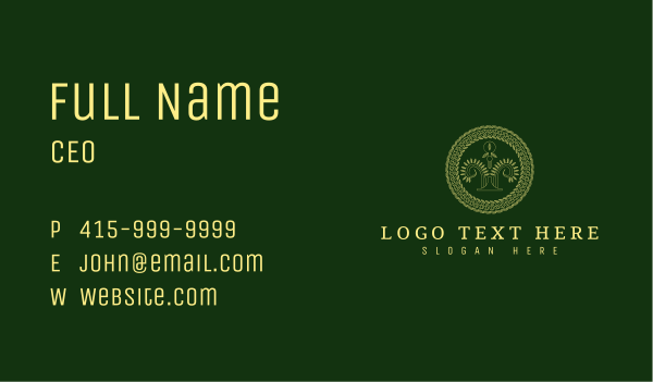 Elegant Ornament Firm Business Card Design Image Preview
