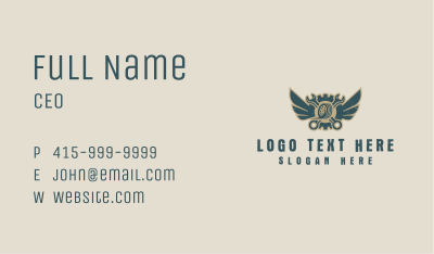 Wrench Tire Mechanic Business Card Image Preview