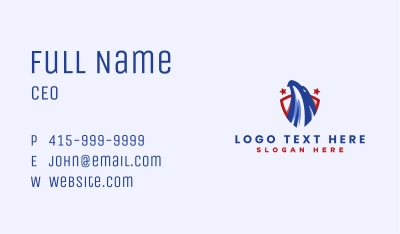 USA Shield Eagle Business Card Image Preview