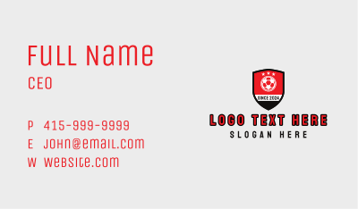 Soccer Club Emblem  Business Card Image Preview