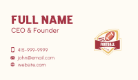 American Football Shield Business Card Image Preview