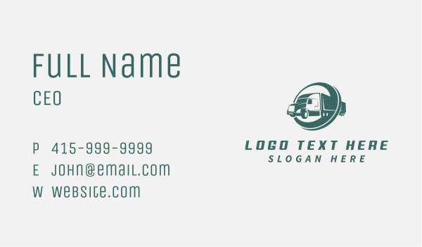 Cargo Logistics Trucking Business Card Design Image Preview