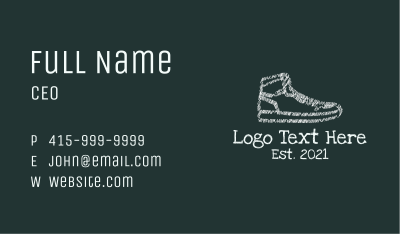 Scribble Sneakers Business Card