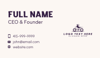 Riding Motorcycle Dog Business Card Design