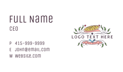 Restaurant Pizza Cuisine Business Card Image Preview