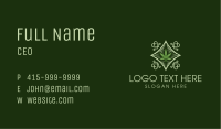 Ornament Weed Emblem Business Card Image Preview