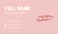 Beauty Cosmetics Wordmark Business Card Image Preview