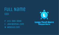 Blue Turtle Letter Business Card Image Preview