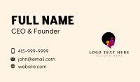 Afro Salon Beauty Business Card Preview