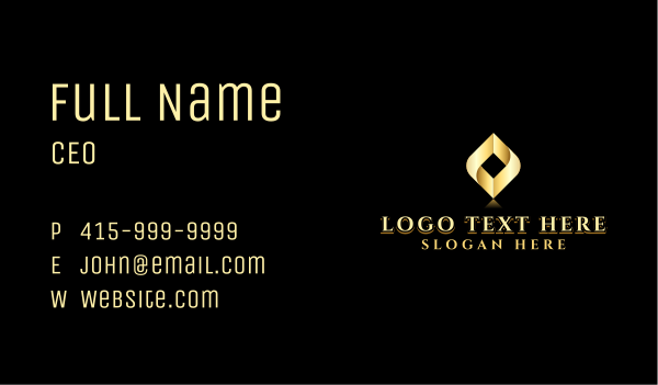 Corporate Diamond Firm Letter O Business Card Design Image Preview