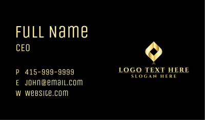 Corporate Diamond Firm Letter O Business Card Image Preview
