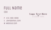 Premium Beauty Wordmark Business Card Image Preview
