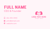 Pink Kitten Pet Shop Business Card Design