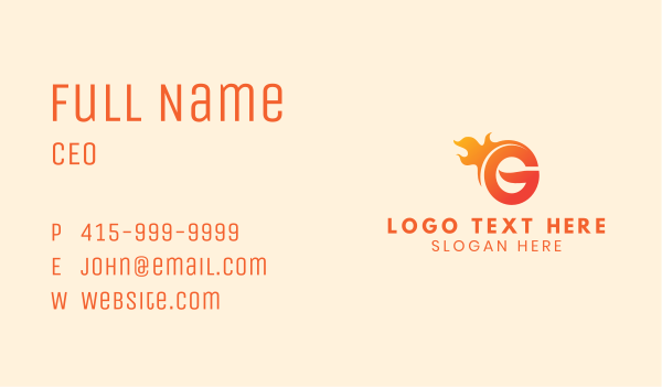 Fire Flame Element Business Card Design Image Preview