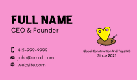 Heart Butterfly Cartoon Business Card Image Preview
