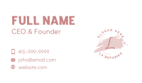 Pink Cosmetic Letter Business Card Image Preview
