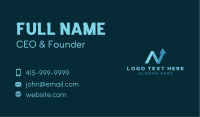 Marketing Arrow Letter N Business Card Image Preview