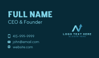 Marketing Arrow Letter N Business Card Preview