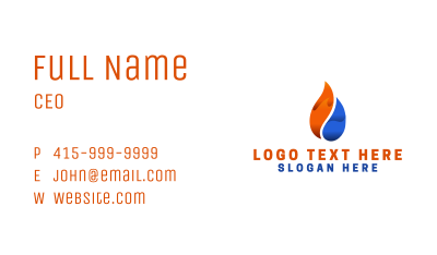 Hot Cold Thermal Business Card Image Preview