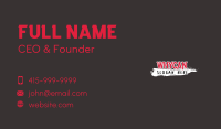Horror Business Wordmark Business Card Image Preview