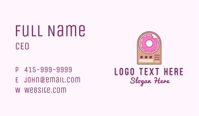 Pastry Donut Machine Business Card Image Preview