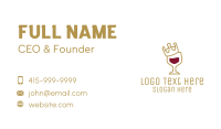 Royal Wine Glass Business Card Image Preview