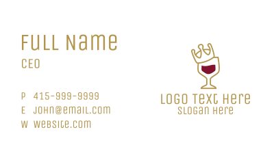 Royal Wine Glass Business Card Image Preview