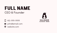 Black Penguin Animal Business Card Image Preview