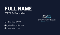 Wave Infinity Loop Business Card Image Preview