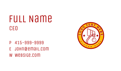 Basketball Game Training Business Card Image Preview