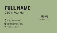 Hipster Apparel Wordmark Business Card Design
