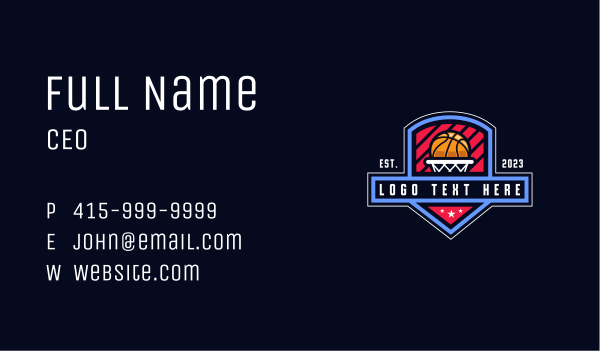 Basketball Sports Tournament Business Card Design Image Preview