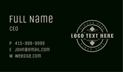 Classic Vintage Brand Business Card Image Preview